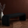 thumbnail image 4 of SAFAVIEH Couture Caralynn Solid Boucle Modern Bench, Black, 4 of 12