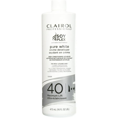 Clairol Professional Pure White Creme Developer, 40 Maximum Lift 16 oz (Pack of