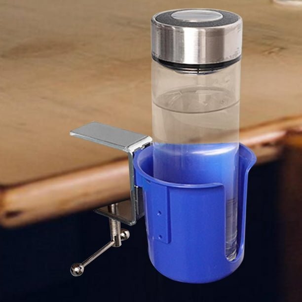 CUPERA DEL DESCARTE Portor de la mesa Borde Cuesta Anti-Visualidad Portable Portable Estable Rotante Auto Descripción Auto Desk Suptor de la bebida Azul .5cm