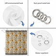 thumbnail image 4 of Spring Daisy Shower Curtain, Waterproof Shower Curtains for Bathroom, Country Vintage Yellow White Floral Leaf Plaid Washable Fabric Bathtub Curtain Set Bath Decor with 12 Hooks 48"x72", 4 of 8