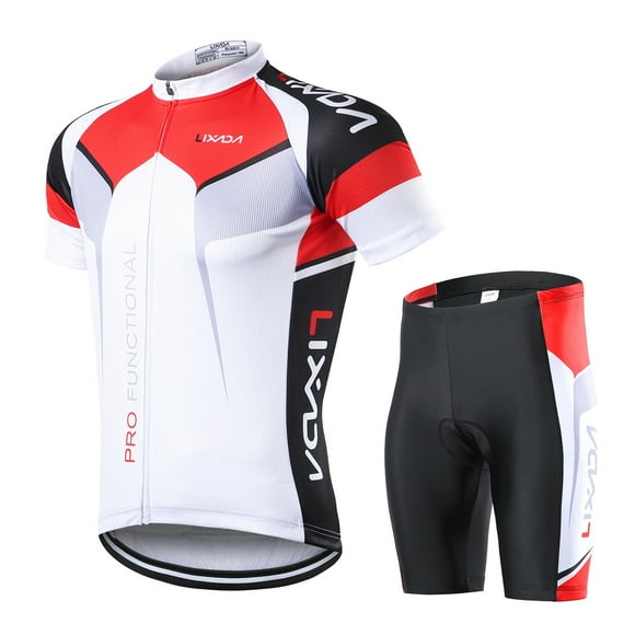 Chaqueta de ciclismo Hombres transpirable de secado rápido cómodo Jersey de manga corta + Shorts rel Lixada Chaqueta de ciclismo