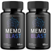 Memo Blast Advanced Formula Brain Support Pills Maximum Strength Supplement MemoBlast 120 Capsules
