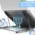 thumbnail image 2 of Laptop Stand, Ventilated Laptop Stand, Adjustable Ergonomic Laptop Stand Lightweight Foldable Bed Table for MacBook Air Pro, PC, iPad, Notebook, Tablet (11-15 Inch), 2 of 5