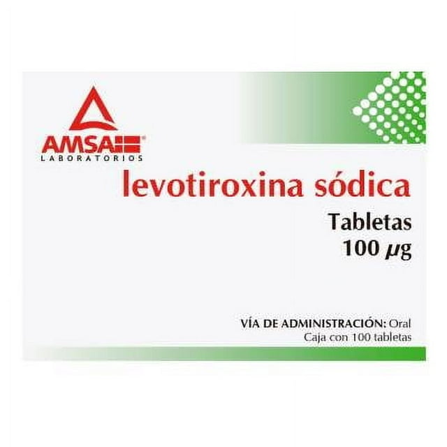 Levotiroxina sódica 100 µg 100 tabletas