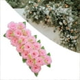 thumbnail image 1 of Chemin de Table Panneau de Fleurs Roses pour Cérémonie de Mariage Rose, 1 of 8