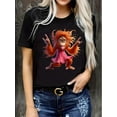 thumbnail image 2 of Un mono con vestido, un mono gracioso, travieso y juguetón. Soy el mejor. Digo que soy el más lindo. Regalos. Camiseta deportiva informal de cuello redondo para mujer, cómoda y moderna para todas las, 2 of 6