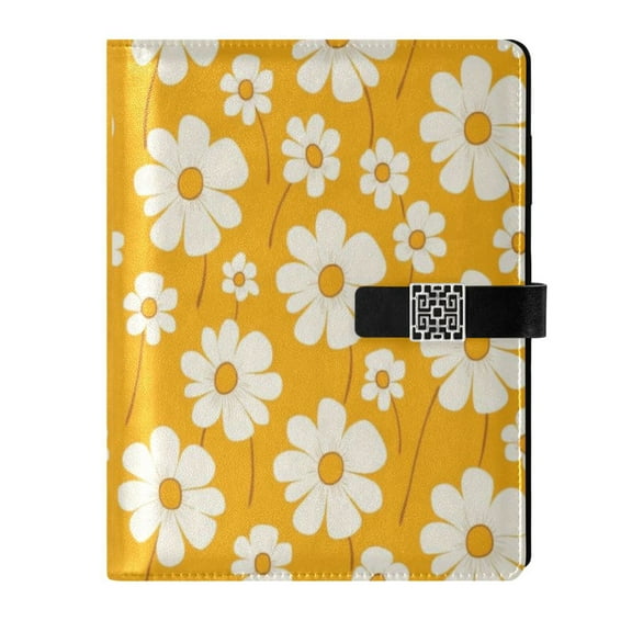 Premium Faux Leather Notebook - Refillable, Multi-Functional Organizer, 23.3x17cm, All-Season Use，Retro Floral