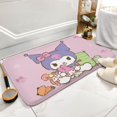 thumbnail image 2 of Kuromi And My Melody Bathroom Rugs, Extra Soft And Absorbent Bath Mat, Non-Slip, Machine Washable, Quick Dry Shaggy Bath Carpet for Bathroom Floor, Tub, Shower, 2 of 8