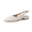 Cream smooth, variant on Cushionaire Women's Forever Pointed Toe Sling Back Dress Shoe Memory Foam, Wide Widths Available, Cream Smooth
