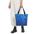 thumbnail image 5 of Pofeuu A Blue Glitter Print Women Fashion Shoulder Handbags Top Handle Satchel Bags Tote Shoulder Shopping Bag Stylish Canvas Tote Bag, 5 of 6