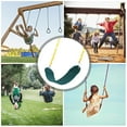 thumbnail image 3 of Generic Heavy-Duty Outdoor Swing Set for Kids with EVA Seats and Steel Chains, 2-Pack in Yellow, Supports Up to 220.5 lbs, Easy to Assemble and Safe for Family Fun, 3 of 6