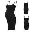 thumbnail image 5 of LoyisViDion Womens Maternity Dresses Woman Sleeveless Sling Dress Breast-Feeding Pregnant Nursing Long Dress Black XXL, 5 of 5