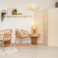 thumbnail image 3 of shiyou-Large Collapsible Rice Paper Pendant Light - White Ceiling Mount Lamp Shade, 3 of 4