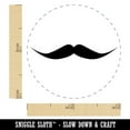 thumbnail image 2 of English Mustache Moustache Silhouette Self-Inking Rubber Stamp Ink Stamper - Black Ink - Mini 1/2 Inch, 2 of 7