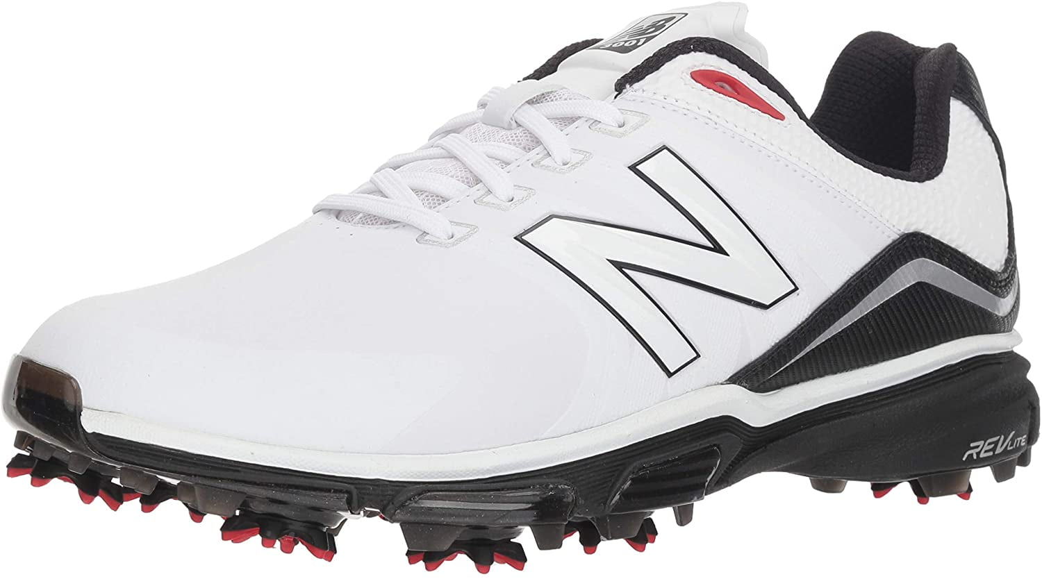 New Balance Men's NB Tour Waterproof Spiked Comfort Golf Shoe, White/Black, 12 2E 2E US | Walmart Canada