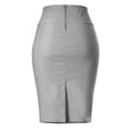 thumbnail image 4 of MixMatchy Women's Stretch Office Knee Length Midi Pencil Skirt, 4 of 4