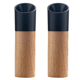 thumbnail image 1 of Molinillo de pimienta, juego de molinillo de sal y pimienta de madera, molinillo de pimienta de aspereza ajustable, molinillo de sal recargable, 1 of 5