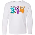 thumbnail image 3 of Inktastic Monsters Like Pi- Pi Day numbers Long Sleeve Youth T-Shirt, 3 of 5