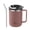 Red, variant on Thickened Stainless Steel Coffee Mug - Double Wall Insulated Cup with Lid and Handle for Office Home School Water Tea Cup - Drinkware for Daily Use - Red