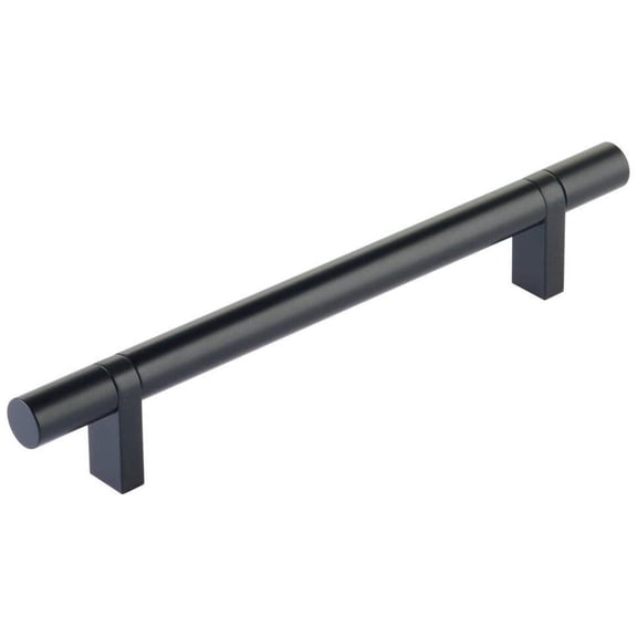 Emtek 84155.RCBUS19.SMUS19 Smooth 6" Center To Center Bar Cabinet Pull - Flat Black / Flat