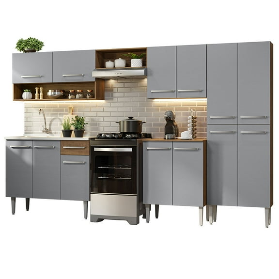 Cocina Integral Completa Modular Con Tarja MG9 Madesa Emilly