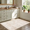 thumbnail image 4 of 2x3 Area Rugs Living Room Rug: Washable Vintage Boho Rug No Slip Stain Resistant Soft Carpet Indoor Floor Floral Large Carpets for Bedroom Dining Room Farmhouse Nursery Hallway Home Office Beige, 4 of 17