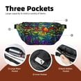 thumbnail image 4 of Naloa Pride Rainbow Print Running Belts for Men Women,Running Fanny Pack with 2-Zipper Pockets,Waterproof Waist Pack for Travel Hiking Running Outdoor Sports, 4 of 8