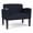 Open House Navy, variant on Belmont Lounge Reception Waiting Bariatric Chair / Black Steel Legs / Black