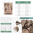 thumbnail image 6 of Sweet Home Balloon Curtains for Windows, Bedroom Curtains 54 Inch Length, Western Stars Bird Houses Brown Wooden Grain Tie Up Curtains Panels Thermal Insulated Bathroom Curtains Window 42"x54", 6 of 8