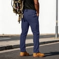 thumbnail image 6 of Dwellite Men's Pants Casual Cargo Work Lightweight Stretch Hiking Outdoor Solid Color Pant with Pockets Navy XL, 6 of 9