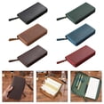 thumbnail image 2 of Zippered Leather Covers for 7.28x3.54Inch Pocket Field Notebook Planner Notepads Leather Journal Covers Protective Case, 2 of 9