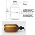 thumbnail image 4 of Bewildely Dispensador de fluidos de 500ml, botella vacía portátil de viaje para baño, contenedor recargable, encimera, dispensador de baño, Almacenamiento y organización del hogar Bomba Blanca, 4 of 6