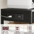 thumbnail image 3 of Support d'Imprimante de Bureau Amovible avec Station de Recharge, Chariot d'Imprimante à 3 Niveaux sur Roulettes sous le Bureau avec Tablette de Rangement et Roues, 3 of 6