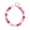 Pink, variant on Women's summer fashion colorful large-bead necklace, featuring large resin beads and a bubble-style design