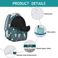 thumbnail image 4 of Playful Floral Cat Backpack for Women & Teens - Lightweight Waterproof School Bag for Travel & College - Large Capacity, 4 of 6