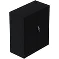 thumbnail image 3 of Metal Storage Cabinet, 35 Inch Small Heavy Duty Steel Garage Cabinet with 2 Adjustable Shelves & 2 Lockable Doors, Rust-Resistant & Easy Assembly for Office, Workshop, Black, 3 of 9