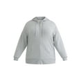 thumbnail image 5 of Time and Tru Women's and Women's Plus Zip Up Fleece Jacket with Hood, Sizes XS-4X, 5 of 5
