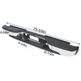 thumbnail image 5 of HECASA Rear Step Bumper Fit for 1999-2007 Chevy W/Pad & License Plate Lights Chevrolet Silverado GMC Sierra 2500 HD 3500 Truck Chrome Steel GM1103129 12473000, 5 of 16