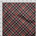 thumbnail image 3 of oneOone Cotton Poplin Fabric Tartan Check Printed Fabric 1 Yard 42 Inch Wide, 3 of 4