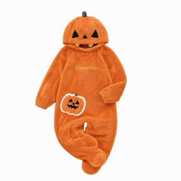 18-24 Months Newborn Preemie Preemie Baby Climbing Suit Pumpkin Halloween Toddler Pumpkin Jumpsuit Boys Girls 0 24M Orange Bodysuit Baby Gift