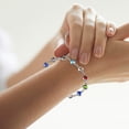 thumbnail image 3 of Las mujeres de diamantes de imitación pulsera de moda de aleación de pulseras de cadena de cadena de dijes de joyería brazalete para las mujeres niñas regalos, 3 of 3