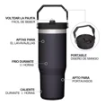 thumbnail image 2 of Vaso Térmico De 30oz Acero Inoxidable&nbsp;con Popote Y Asa, 2 of 7