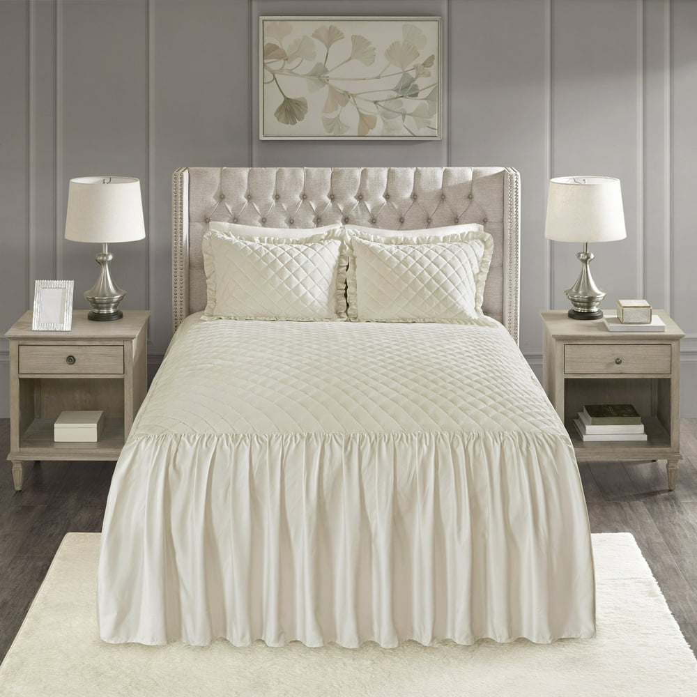 Home Essence Kiana Velvet Oversized 3Piece King Bedspread Set