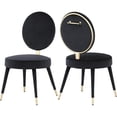 thumbnail image 1 of Meridian Furniture Brandy Black Velvet Dining Chair, 1 of 6