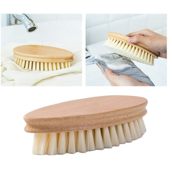 Cleaning Brush Multifunction Colorful Laundry New Sense of Washing Clothes Bamboo Wooden