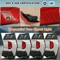 thumbnail image 4 of For 2014-2021 Toyota Tundra LED Sequential Tail Lights Brake Lamps(Chrome/Red Lens), 4 of 12