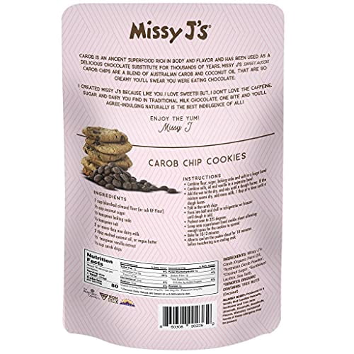 CAROBME Aussie Organic Carob Chips 8 Oz - Vegan, Soy-Free, Caffeine-Free Chocolate Substitute