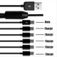 thumbnail image 3 of Cable Divisor USB Tipo C 6 en 1 Cable de Carga de Transmisión de Datos C para Teléfono Tableta 1,5 M, 3 of 5
