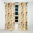 thumbnail image 4 of Designart "Earthy Floral Elegance" Floral Blackout Curtain Single Panel, 4 of 4