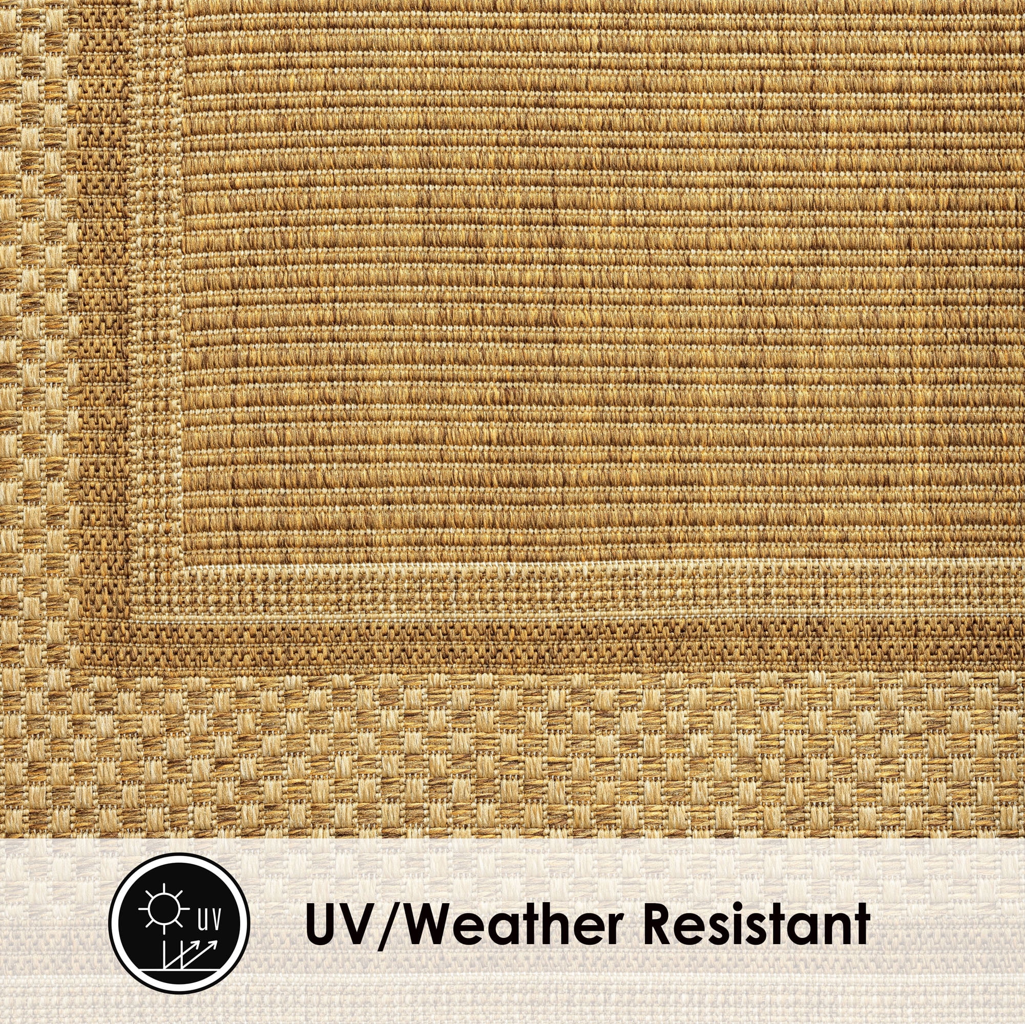 Home Dynamix Tripoli Julie Modern Border Indoor/Outdoor Area Rug, Brown/Ivory, 7'10"x10'2"